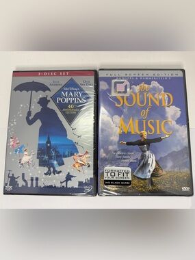 Julie Andrews DVD Set Mary Poppins 40th Anniversary & The Sound of Music DVD